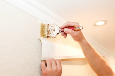 Pose de papier peint à Wailly — revêtements muraux et toiles de verre